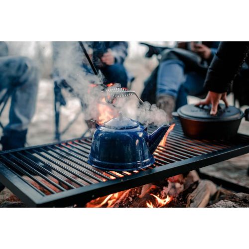  Stansport Enamel Tea Kettle, 3 Quart, Blue (10955)