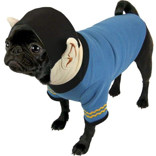  Star+Trek Star Trek Spock Dog Hoodie - Fits any size dog - Plush Embroidered Ears and Sweatshirt Material