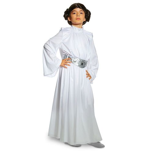 Star+Wars Star Wars Princess Leia Costume for Kids Size 7/8 White