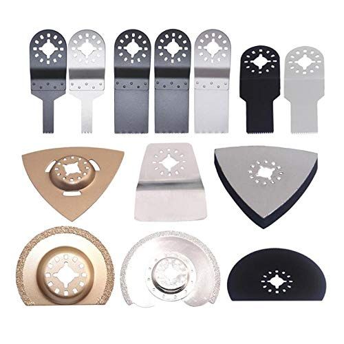  Star★Shopinc Star-Shopinc - 13pcs oscillating tool saw blade accessories for multifunction electric tool as Fein power tool etc wood metal cutting home DIY