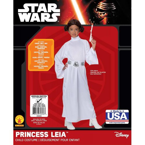  Star Wars Childs Deluxe Princess Leia Costume, Large