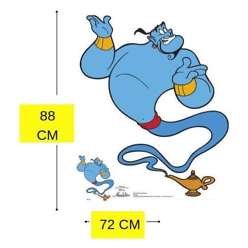  Star Cutouts SC1343 Genie Aladdin (Classic) Robin Williams Lifesize Cutout with Free Mini Cardboard Standee Perfect for Fans, Friends, Collectors and Family Height 88cm, Multicolou