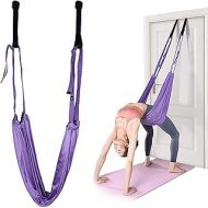 Star Adjustable Leg Stretching Strap, Yoga Fitness Flexibility Door Stretcher Strap/Back Bend Assist Trainer, Yoga Swing for Aerial Yoga Ballet Cheer Gymnastics Taekwondo Dancers