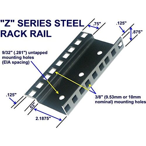  Star Case 26U steel server rack rail with 38 square holes, 2U-45U, (Z26U) esacrs