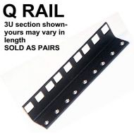 Star Case 18U steel server rack rail with 3/8 square holes, 2U-45U, (Q18U) esacrs