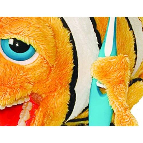  StarSmilez Kids Tooth Brushing Buddy- Lil Plush Clownfish: Toys & Games