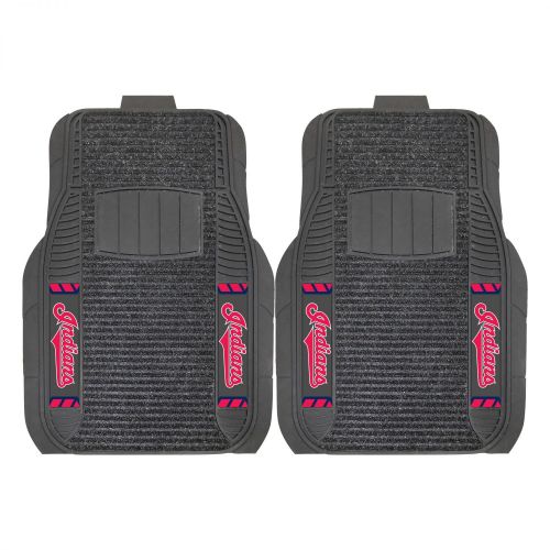  StarSun Depot Ohio 2-pc Deluxe Car Mat Set MLB - Cleveland Indians 21x27