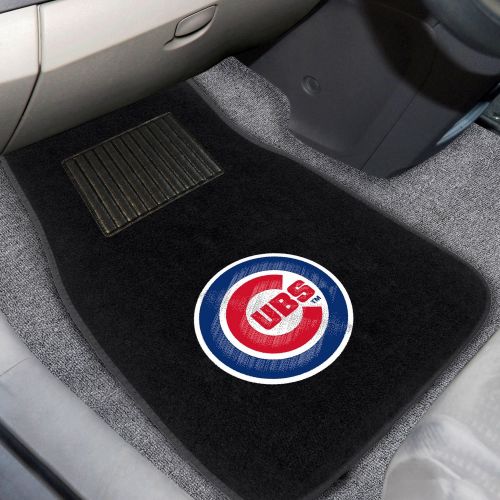  StarSun Depot Illinois 2-pc Embroidered Car Mat Set MLB - Chicago Cubs 17x25.5