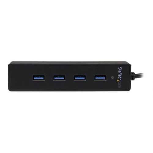  StarTech 4-Port Portable SuperSpeed USB 3.0 Hub with Built-in Cable