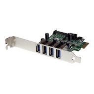 StarTech 4-Port PCI Express PCIe SuperSpeed USB 3.0 Controller Card Adapter with SATA Power