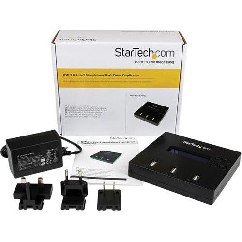  StarTech 1:2 Standalone USB 2.0 Flash Drive Duplicator and Eraser (Black)