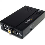 StarTech VID2HDCON Composite & S-Video to HDMI Converter with Audio (Black)