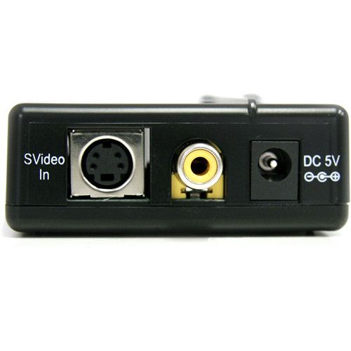  StarTech VID2HDCON Composite & S-Video to HDMI Converter with Audio (Black)