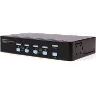 StarTech 4-Port High Resolution USB DVI Dual Link KVM Switch with Audio (Black)