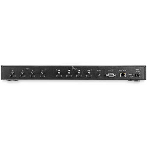  StarTech 4x4 HDMI Matrix Switcher with Audio and Ethernet Control (4K60)