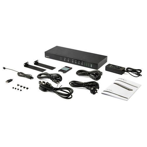  StarTech 4x4 HDMI Matrix Switcher with Audio and Ethernet Control (4K60)