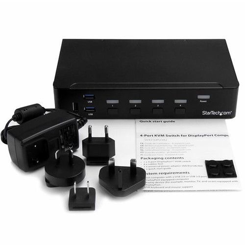  StarTech 4-Port USB 3.0 DisplayPort KVM Switch