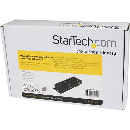  StarTech ST4300USBM Mountable 4-Port USB 3.1 Gen 1 Hub