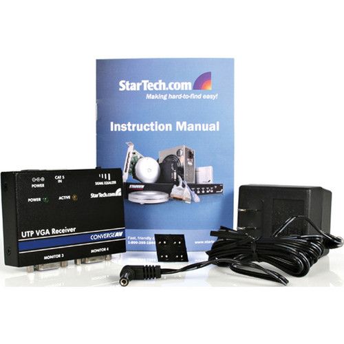  StarTech ST121R VGA Video Extender Remote Receiver Over Cat5 (Black)