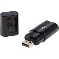 StarTech USB Stereo Audio Adapter External Sound Card (Black)