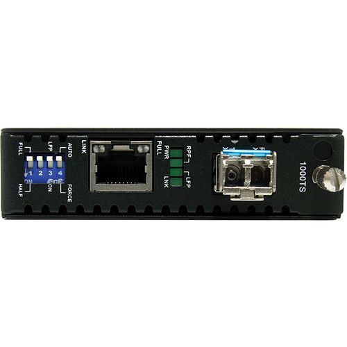  StarTech 1000 Mb/s Gigabit Multi-Mode Fiber Media Converter (LC Connector, Black)