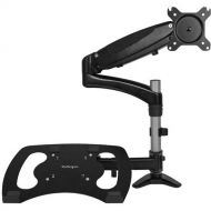 StarTech Single-Monitor Arm with Laptop Stand & One-Touch Height Adjustment