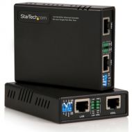 StarTech 10/100 VDSL2 Ethernet Extender Kit over Single Pair Wire (Black)