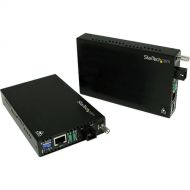 StarTech ET90110WDM2 10/100 Mb/s Ethernet WDM Fiber Media Converter Kit (Black)