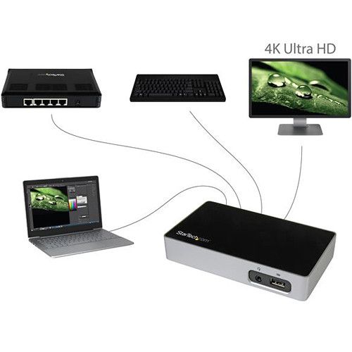  StarTech 4K DisplayPort Docking Station for Laptops