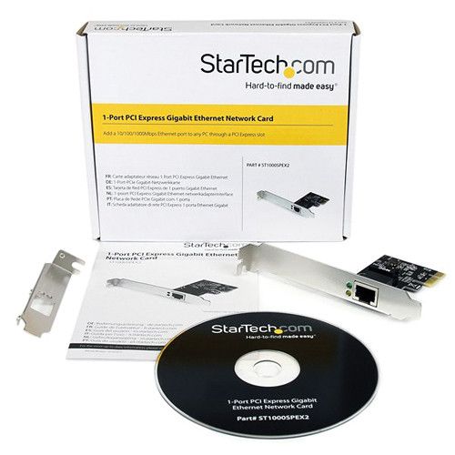  StarTech 1-Port Dual Profile PCIe Gigabit Network Server Adapter NIC Card