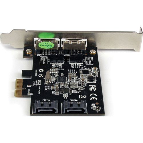  StarTech 4-Port (2 Internal/2 External) PCIe SATA 6 Gb/s Controller Card