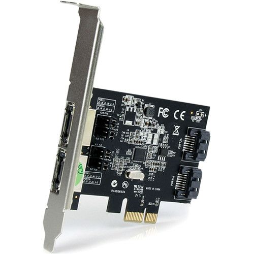  StarTech 4-Port (2 Internal/2 External) PCIe SATA 6 Gb/s Controller Card