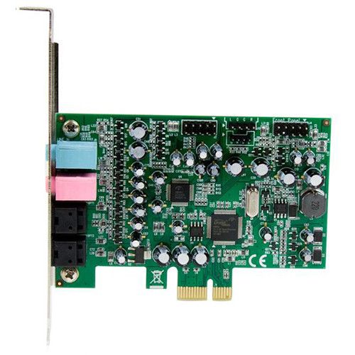  StarTech 7.1-Channel 24-bit 192 kHz PCIe Sound Card with Header Bracket & 10-Pin Cable