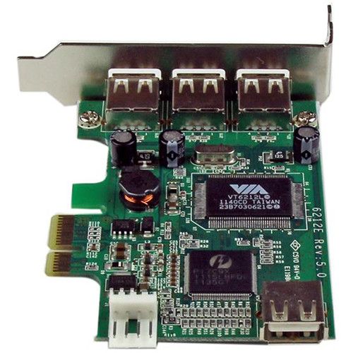  StarTech 4-Port PCI Express Low-Profile High-Speed USB 2.0 Card