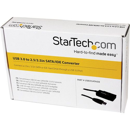  StarTech USB 3.0 to IDE/SATA Adapter Cable (Black)
