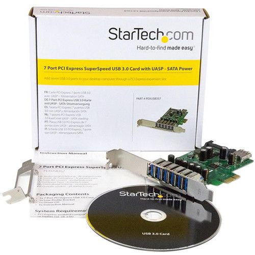  StarTech 7-Port USB 3.0 PCI Express 2.0 x1 Card