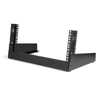 StarTech.com 4U 19 Desktop Open Frame Rack - 2 Post Free-Standing Network Rack Switch Depth for Patch Panel/Data/AV/IT/Communication/Studio/Computer Equipment 66lb Capacity w/Cage