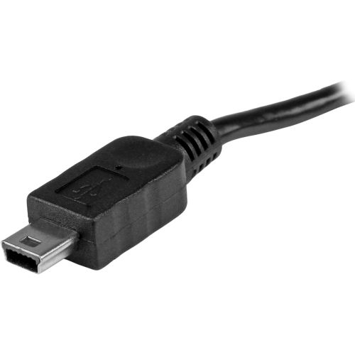  StarTech.com 8in USB OTG Cable - Micro USB to Mini USB - M/M - USB OTG Mobile Device Adapter Cable - 8 inch (UMUSBOTG8IN),Black