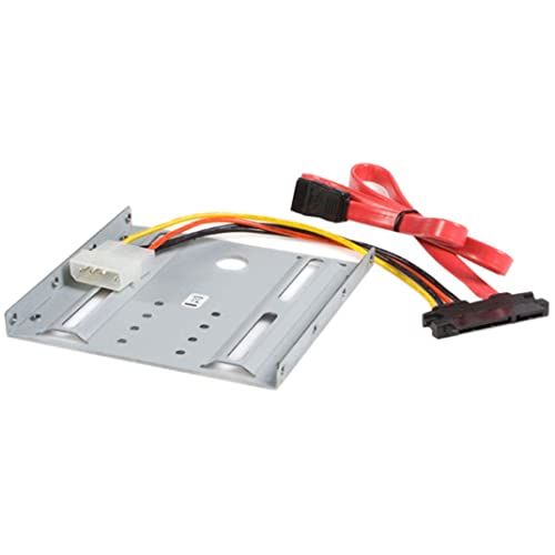  StarTech.com SSD Mounting Bracket - Solid Metal - 2.5in to 3.5 Hard Drive Adapter - SSD Bracket - SSD Upgrade Kit (BRACKET25SAT)