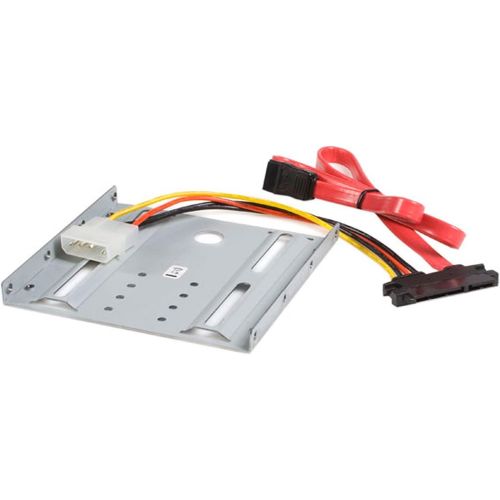  StarTech.com SSD Mounting Bracket - Solid Metal - 2.5in to 3.5 Hard Drive Adapter - SSD Bracket - SSD Upgrade Kit (BRACKET25SAT)