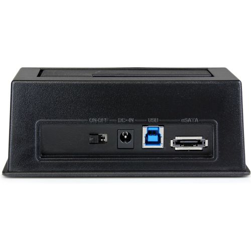  StarTech.com eSATA / USB 3.0 SATA III Docking Station with UASP - USB 3.0 Hot-Swap Dock supports 2.5/3.5 SATA HDD/SSD (SDOCKU33EBV)