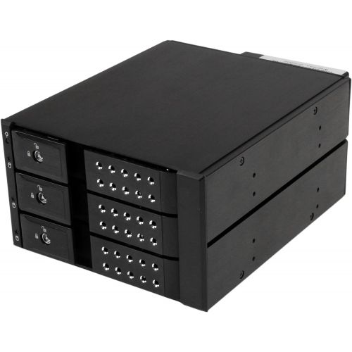  StarTech.com 3-Bay Hot Swap Backplane for 3.5in SAS II/SATA III - 6 Gbps HDD - Aluminum Trayless Mobile Rack Backplane (HSB3SATSASBA)