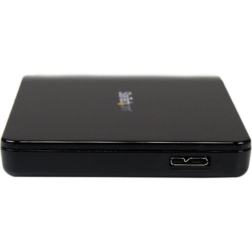  StarTech.com 2.5in USB 3.0 External SATA III SSD Hard Drive Enclosure with UASP ? Portable External USB HDD with Tool-less Installation (S2510BPU33)