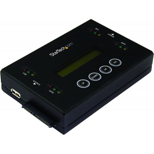  StarTech.com Drive Duplicator & Eraser for USB Flash Drives & 2.5/3.5 SATA SSDs/HDDs- 1:1 Duplication Plus Cross-Interface - Standalone