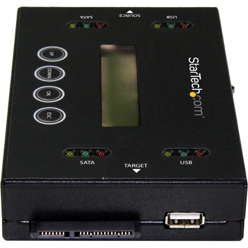  StarTech.com Drive Duplicator & Eraser for USB Flash Drives & 2.5/3.5 SATA SSDs/HDDs- 1:1 Duplication Plus Cross-Interface - Standalone