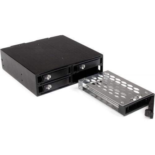  StarTech.com 4-Bay Mobile Rack Backplane for 2.5in SATA/SAS Drives - Hot Swap SSDs/HDDs from 5-15mm - Supports SAS II & SATA III (6 Gbps) (SATSASBP425)