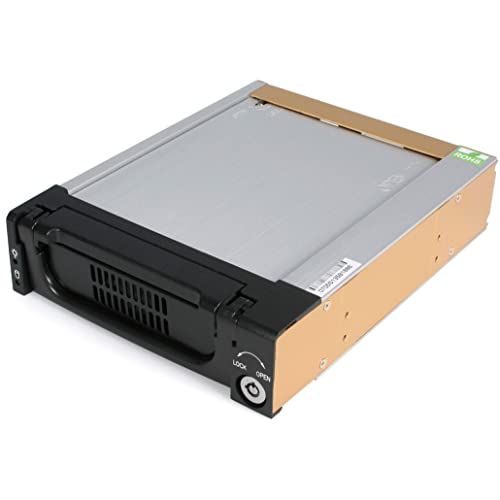  StarTech.com 5.25 in Rugged SATA Hard Drive Mobile Rack Drawer - Aluminum Removable Hard Drive Bay (DRW150SATBK)