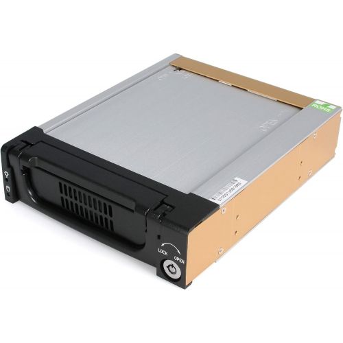  StarTech.com 5.25 in Rugged SATA Hard Drive Mobile Rack Drawer - Aluminum Removable Hard Drive Bay (DRW150SATBK)