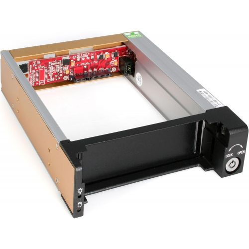  StarTech.com 5.25 in Rugged SATA Hard Drive Mobile Rack Drawer - Aluminum Removable Hard Drive Bay (DRW150SATBK)