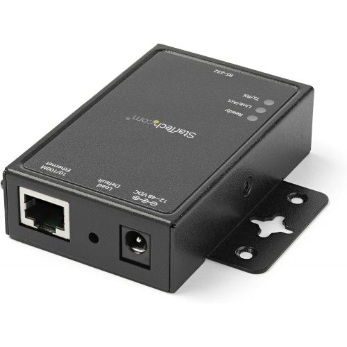  [아마존베스트]StarTech.com 1 Port RS232 to Ethernet IP Converter / Device Server - Aluminum - Serial over IP Device Server - Serial to IP Converter (NETRS2321P),Black
